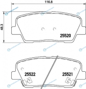 NP6083 Колодки тормозные дисковые | зад