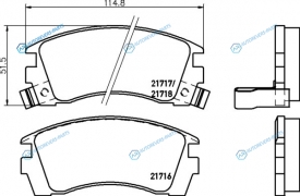 NP2023 Колодки тормозные дисковые | перед (PF-2225)