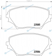 NP1036 Колодки тормозные дисковые | перед (PF-1447)
