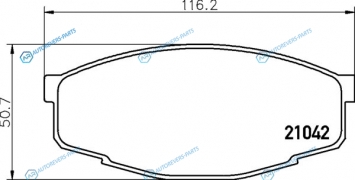 NP1013 Колодки тормозные дисковые | перед (PF-1071)