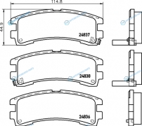 NP2077 Колодки тормозные дисковые | зад