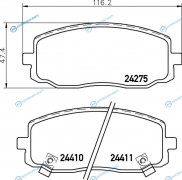 NP6024 Колодки тормозные дисковые | перед