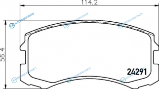 NP3005 Колодки тормозные дисковые | перед (PF-3462)