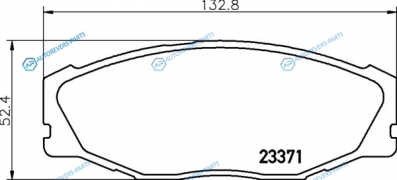 NP1090 Колодки тормозные дисковые | перед (PF-1157)