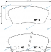NP5025 Колодки тормозные дисковые | перед