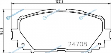 NP1060 Колодки тормозные дисковые | перед (PF-1518)
