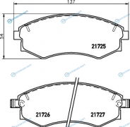 NP6054 Колодки тормозные дисковые | перед