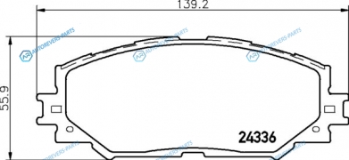 NP1019 Колодки тормозные дисковые | перед (PF-1524)