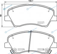 NP6148 Колодки тормозные дисковые | перед