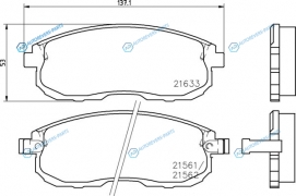 NP2002 Колодки тормозные дисковые | перед (PF-2201A)