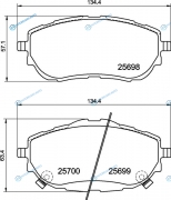 NP1116 Колодки тормозные дисковые | перед