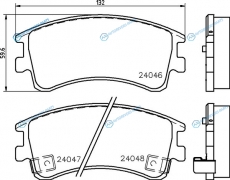 NP5007 Колодки тормозные дисковые | перед (PF-5526)