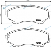 NP5014 Колодки тормозные дисковые | перед
