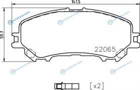 NP2078 Колодки тормозные дисковые | перед