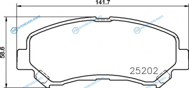 NP2048_колодки дисковые передние!| Nissan Qashqai 1.6-2.5i|1.5-2.0dCi 07>