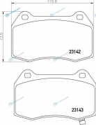 NP2033 Колодки тормозные дисковые | перед