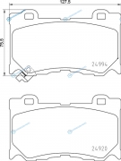 NP2058 Колодки тормозные дисковые | перед
