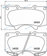 NP1162 Колодки тормозные дисковые | перед
