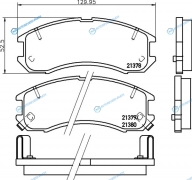 NP5022 Колодки тормозные дисковые | перед (PF-5194)