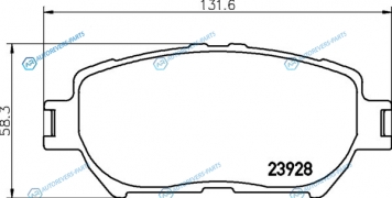 NP1017 Колодки тормозные дисковые | перед (PF-1479)