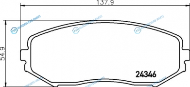NP9003_колодки дисковые передние!| Suzuki Grand Vitara 1.6VVT|2.0i JLX|1.9DDiS|2.0DLXi 06>