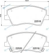 NP6162 Колодки тормозные дисковые | перед