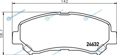 NP2029 Колодки тормозные дисковые | перед
