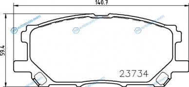 NP1062_колодки дисковые передние!| Lexus RX300 all 03>