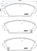 NP5034 Колодки тормозные дисковые | перед (PF-5615)