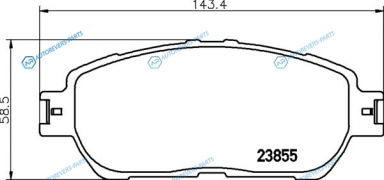 NP1024 Колодки тормозные дисковые | перед (PF-1480)