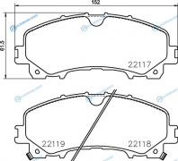 NP2060 Колодки тормозные дисковые | перед
