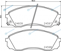 NP6005 Колодки тормозные дисковые | перед
