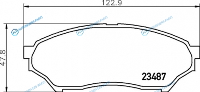 NP3015 Колодки тормозные дисковые | перед (PF-3417)