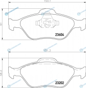 NP5008 Колодки тормозные дисковые | перед (PF-5495)