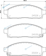NP3016_колодки дисковые передние!| Mitsubishi L200 2.5 06>