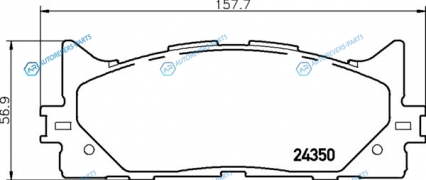 NP1015 Колодки тормозные дисковые | перед