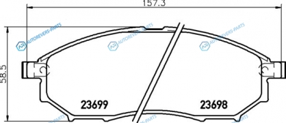 NP2006_колодки дисковые передние!| MB Vaneo 1.6i|1.9i|1.7CDi 01>