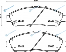 NP8034 Колодки тормозные дисковые | перед