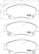NP1048 Колодки тормозные дисковые | перед