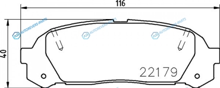 NP1083 Колодки тормозные дисковые | зад (PF-1409)