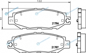 NP1099 Колодки тормозные дисковые | зад (PF-1326)