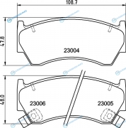 NP2043 Колодки тормозные дисковые | перед (PF-2420)