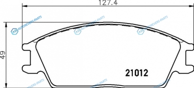 NP6031 Колодки тормозные дисковые | перед