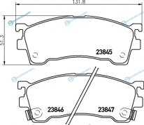 NP5003 Колодки тормозные дисковые | перед (PF-5239)