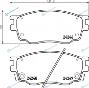 NP5013 Колодки тормозные дисковые | перед (PF-5483)