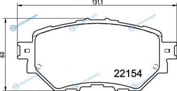 NP5048 Колодки тормозные дисковые | перед