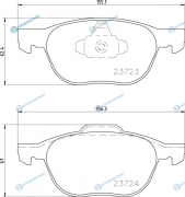 NP5006_колодки дисковые передние!| Ford Focus III 1.6|1.6 EcoBoost|1.6TDCi|2.0TDCi 10>