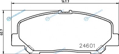 NP1113 Колодки тормозные дисковые | перед (PF-1527)