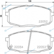 NP6129 Колодки тормозные дисковые | перед