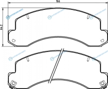 NP1095 Колодки тормозные дисковые | перед